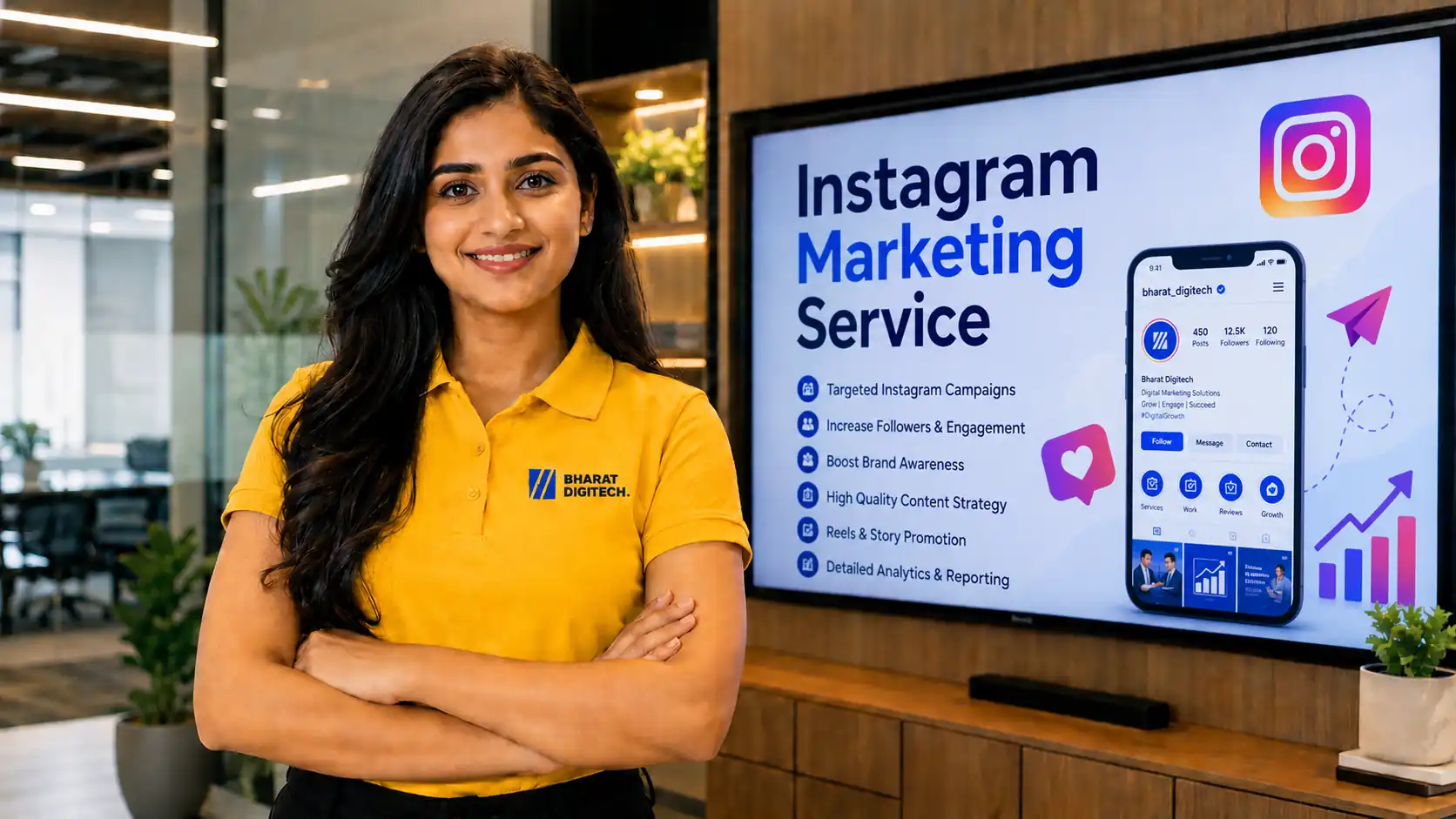 Instagram Marketing support by Bharat Digitech